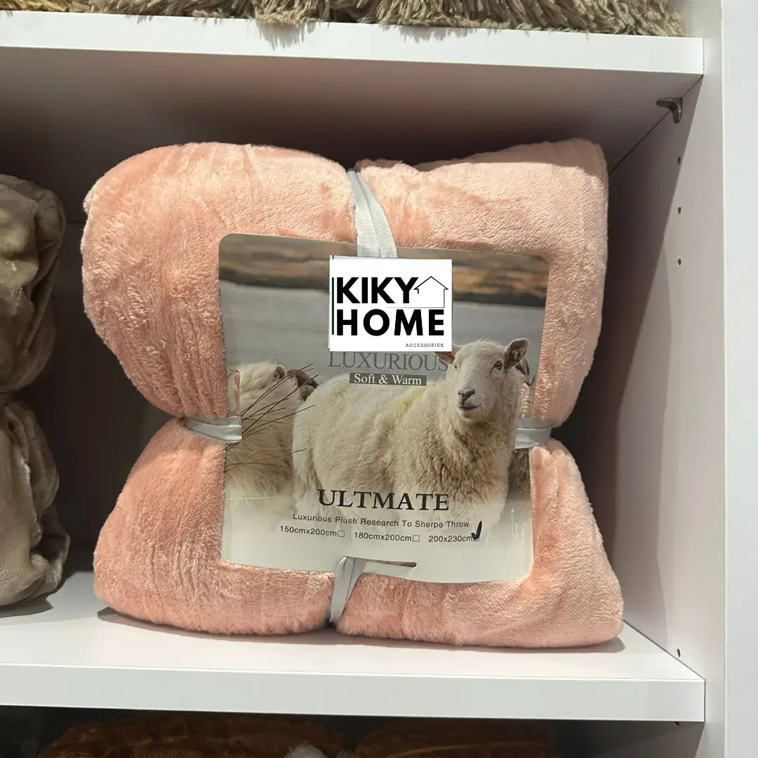 Jednobojna deka s dva lica 200 x 230 CM - KIKY STORE