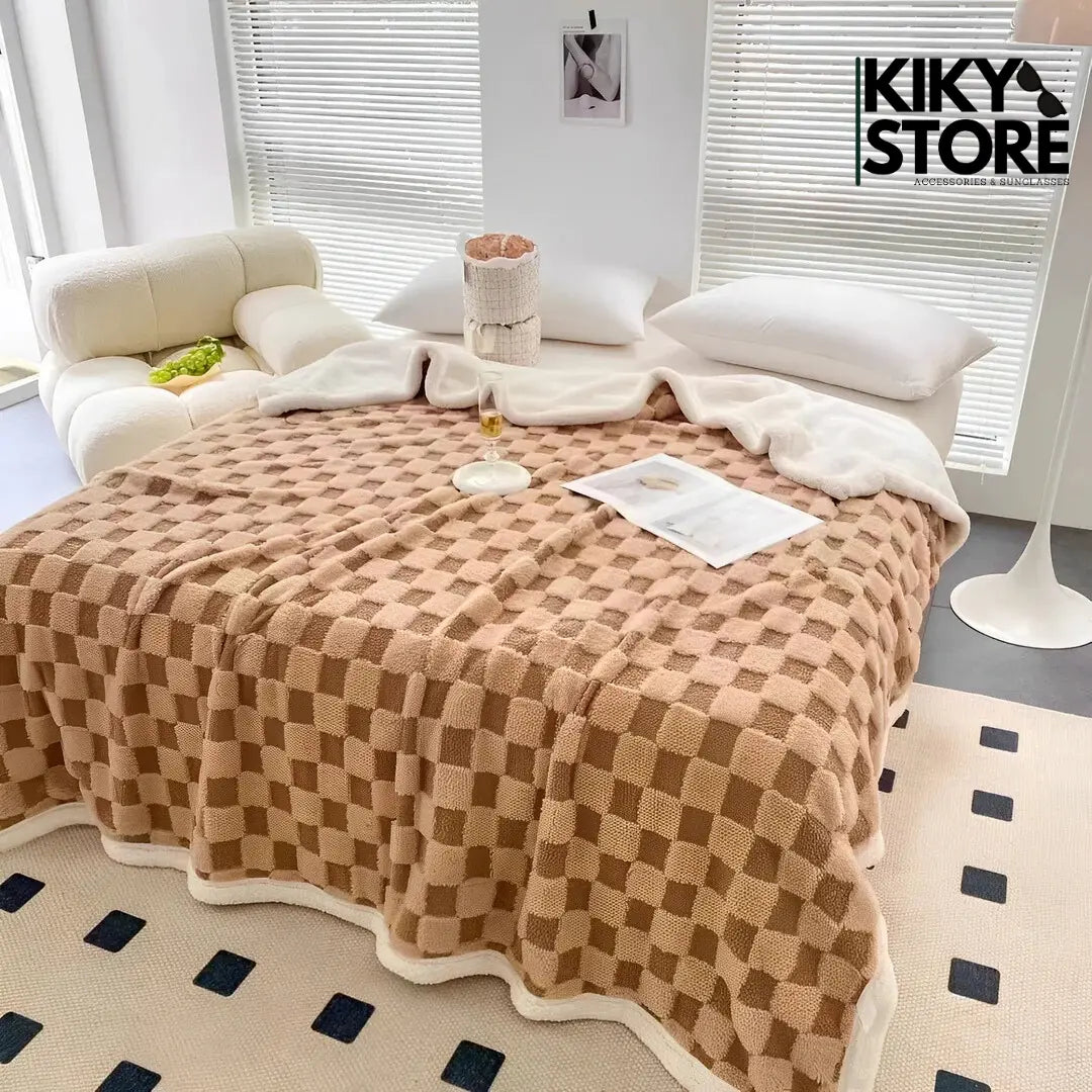 Delux2 kockasta deka 3kg - KIKY STORE