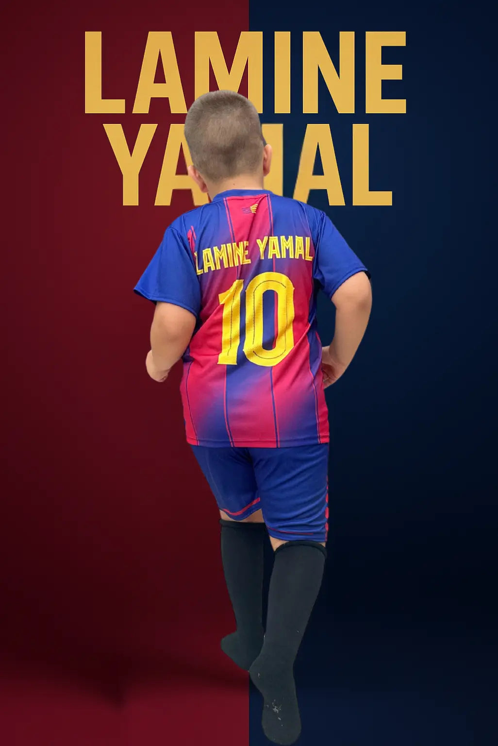 Dječji dres nogometni komplet Yamal barca (br 10) KIKY STORE