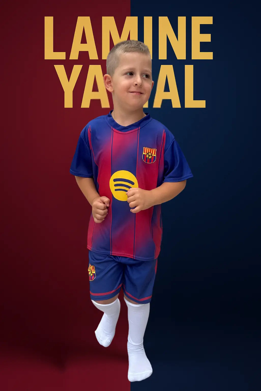 Dječji dres nogometni komplet Yamal barca (br 10) KIKY STORE