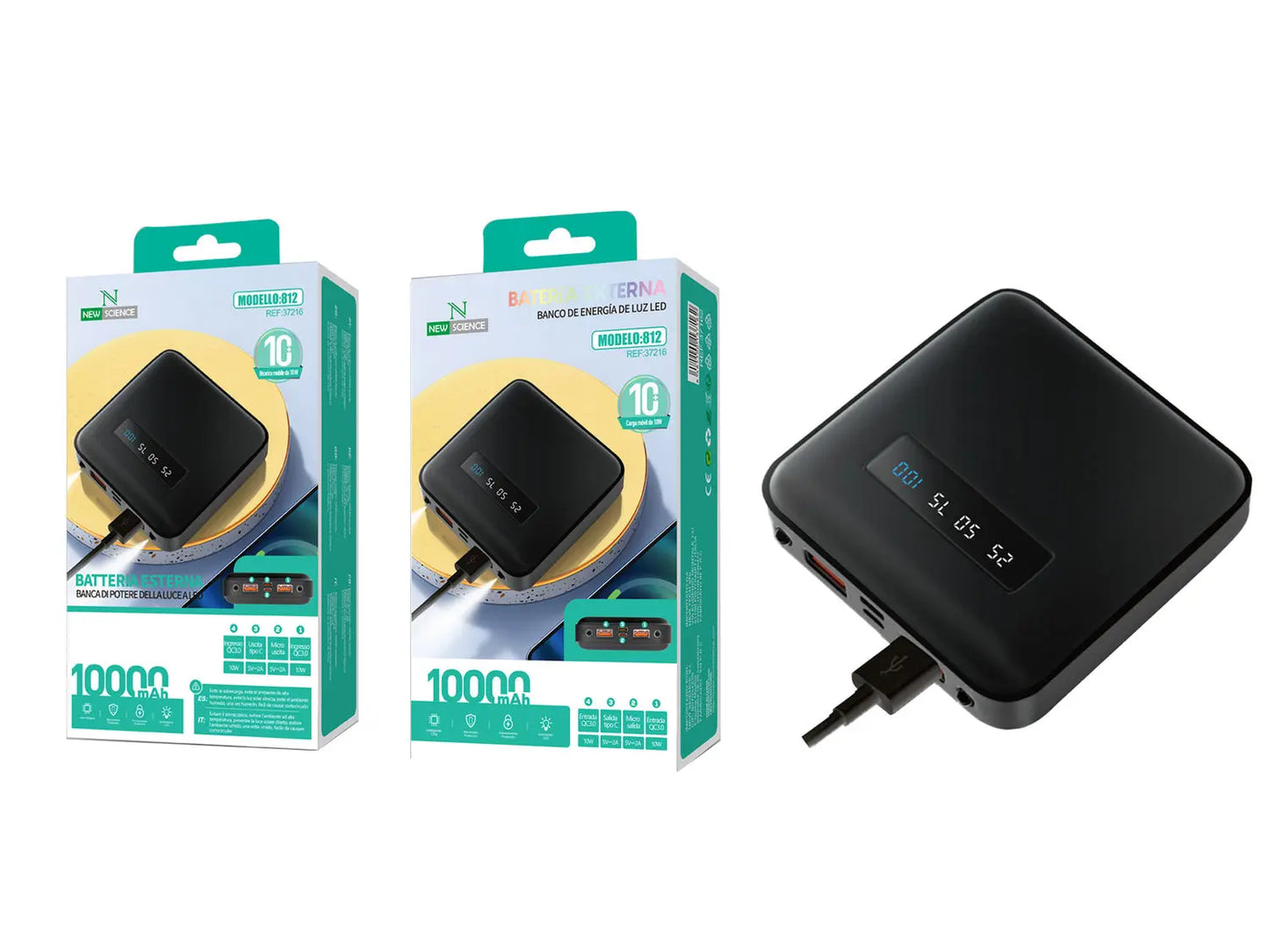 Power Bank 10000mAh 812 - KIKY STORE