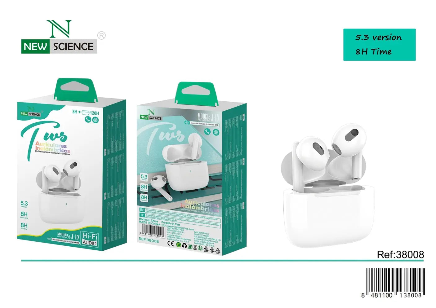 J-17 Bežične Slušalice s Hi-Fi Zvukom - KIKY STORE