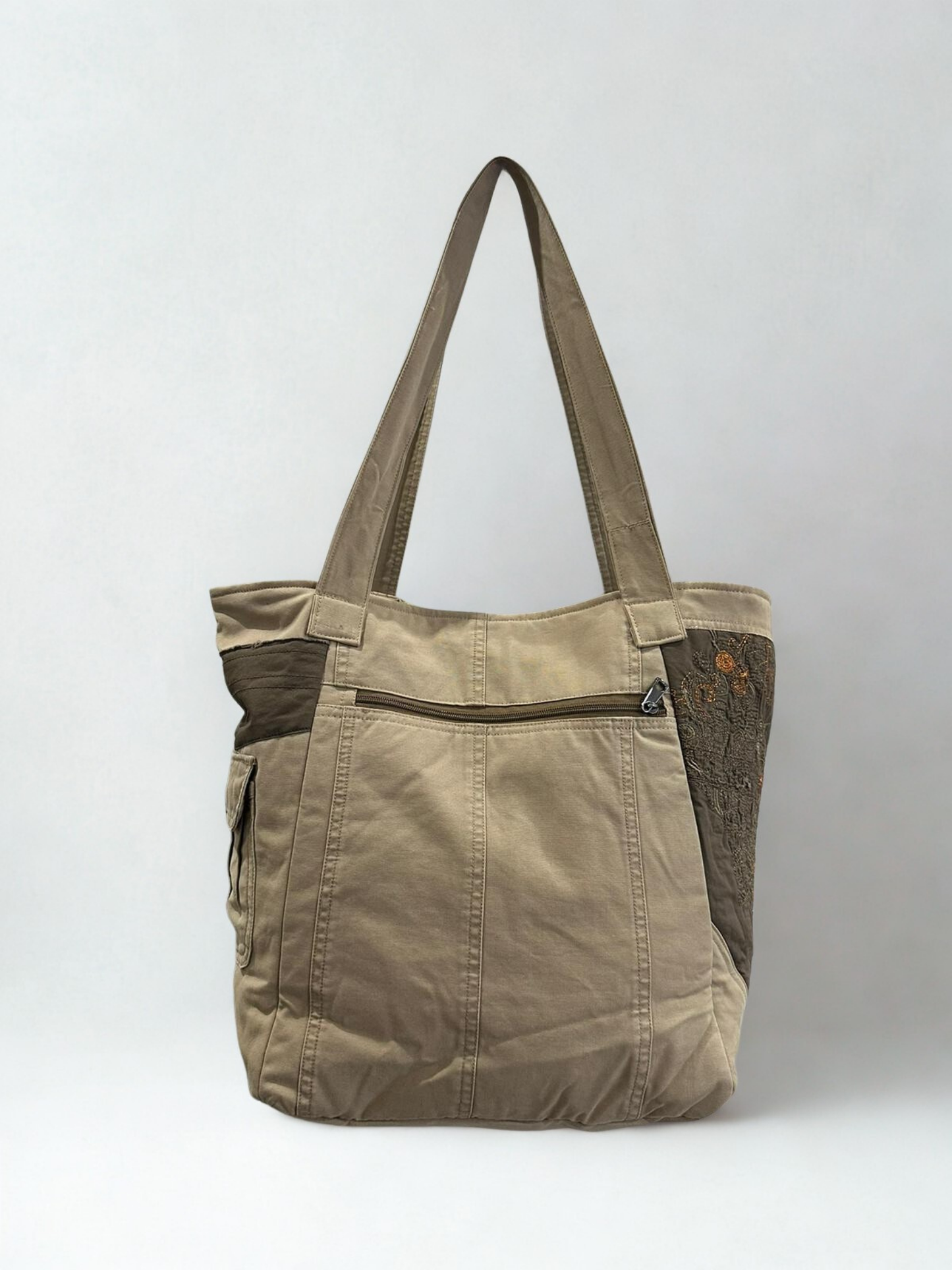 Denim torba “Patchwork Terra” – Unikat 1/1 KIKY STORE
