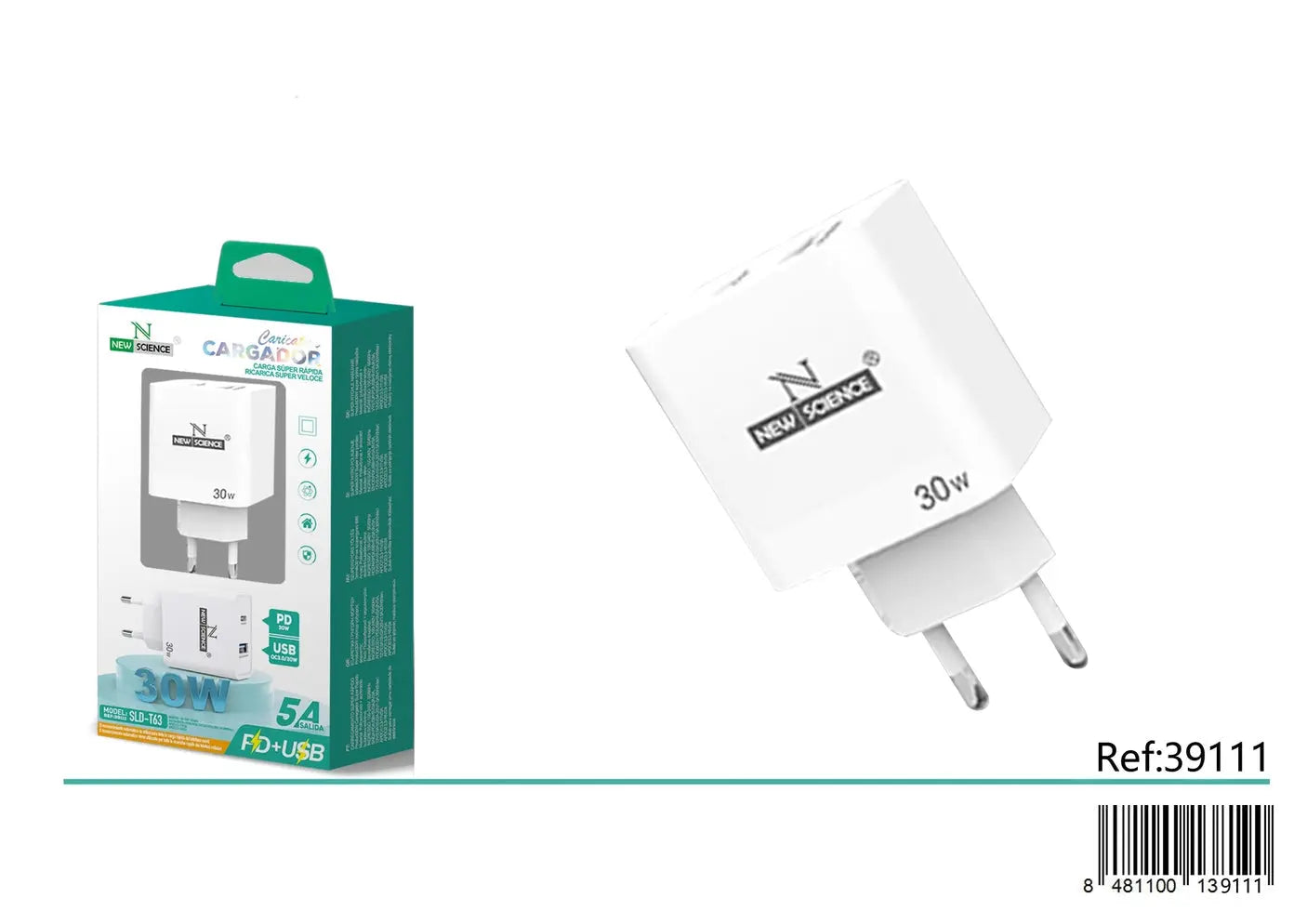 Brzi Punjač PD+USB 30W SLD-T63 - KIKY STORE