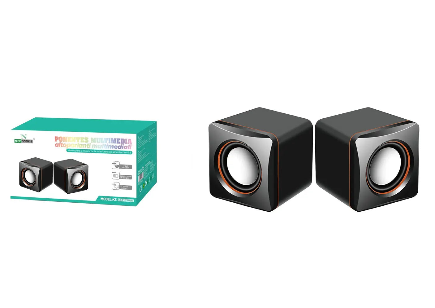 MINI ZVUČNIK PC K5 (Crni) - KIKY STORE