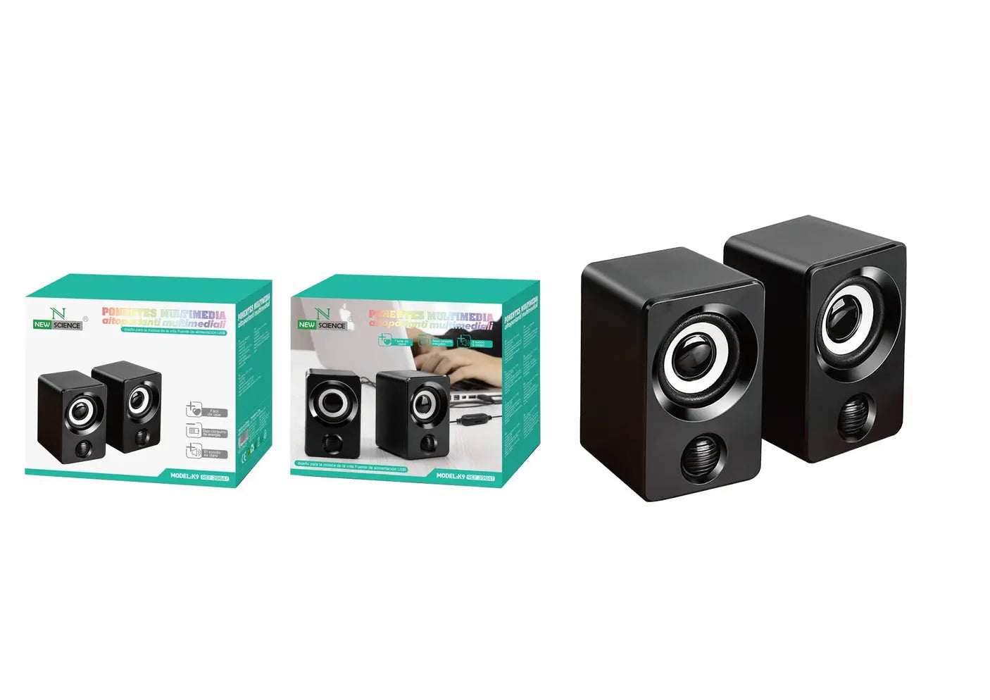 MINI ZVUČNIK PC K9 (Crni) - KIKY STORE