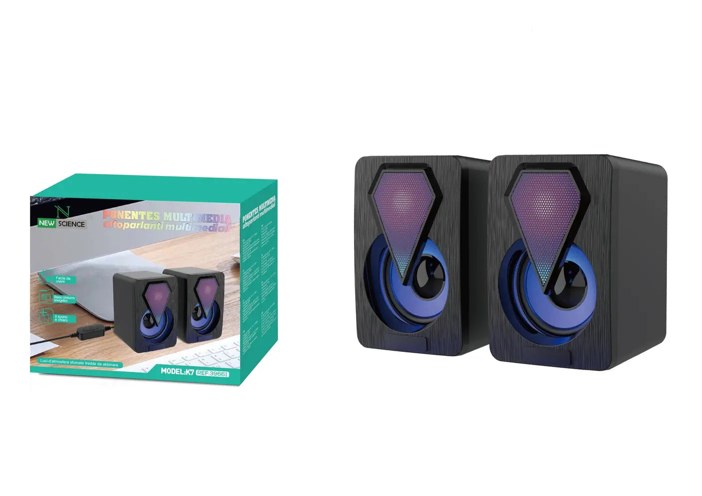 MINI ZVUČNIK PC K7 CRNI - KIKY STORE