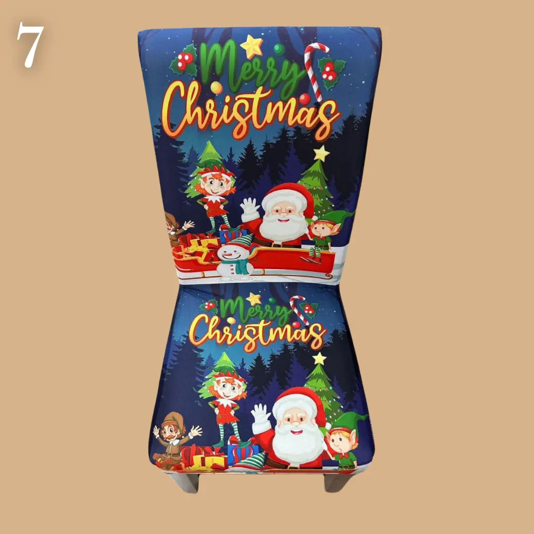 Božićne navlake za stolice set od 6 komada - KIKY STORE