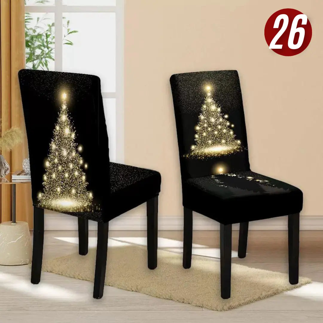 Božićne navlake za stolice set od 6 komada KIKY STORE