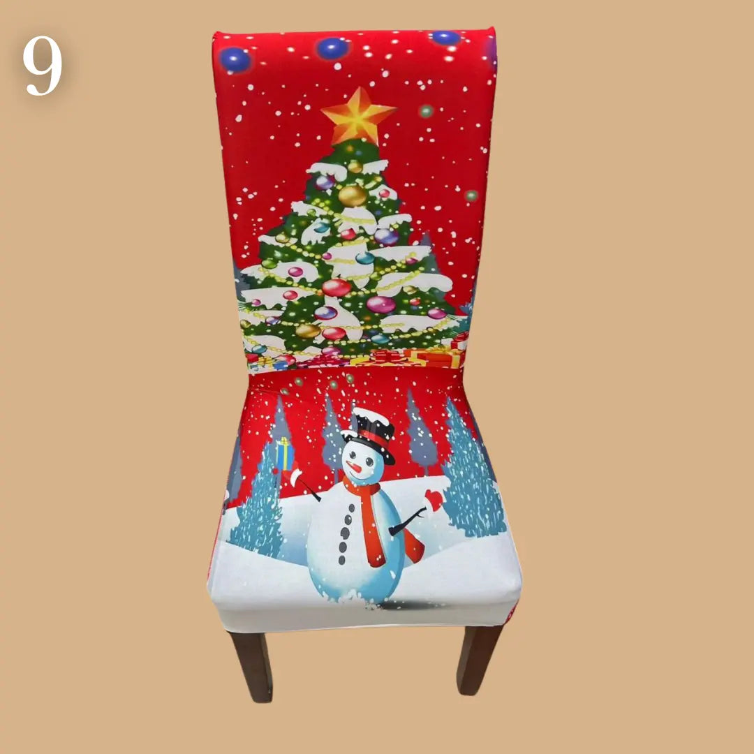 Božićne navlake za stolice set od 6 komada - KIKY STORE