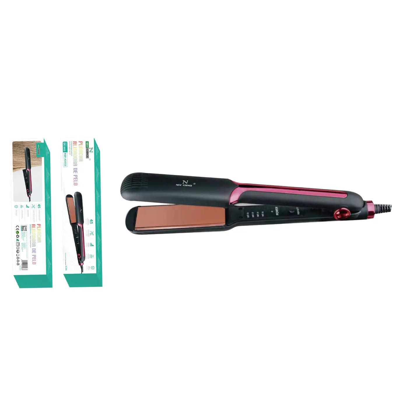 Profesionalna pegla za kosu s 4 razine podešavanja temperature – 45W - KIKY STORE