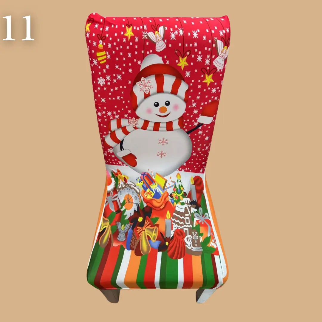 Božićne navlake za stolice set od 6 komada - KIKY STORE