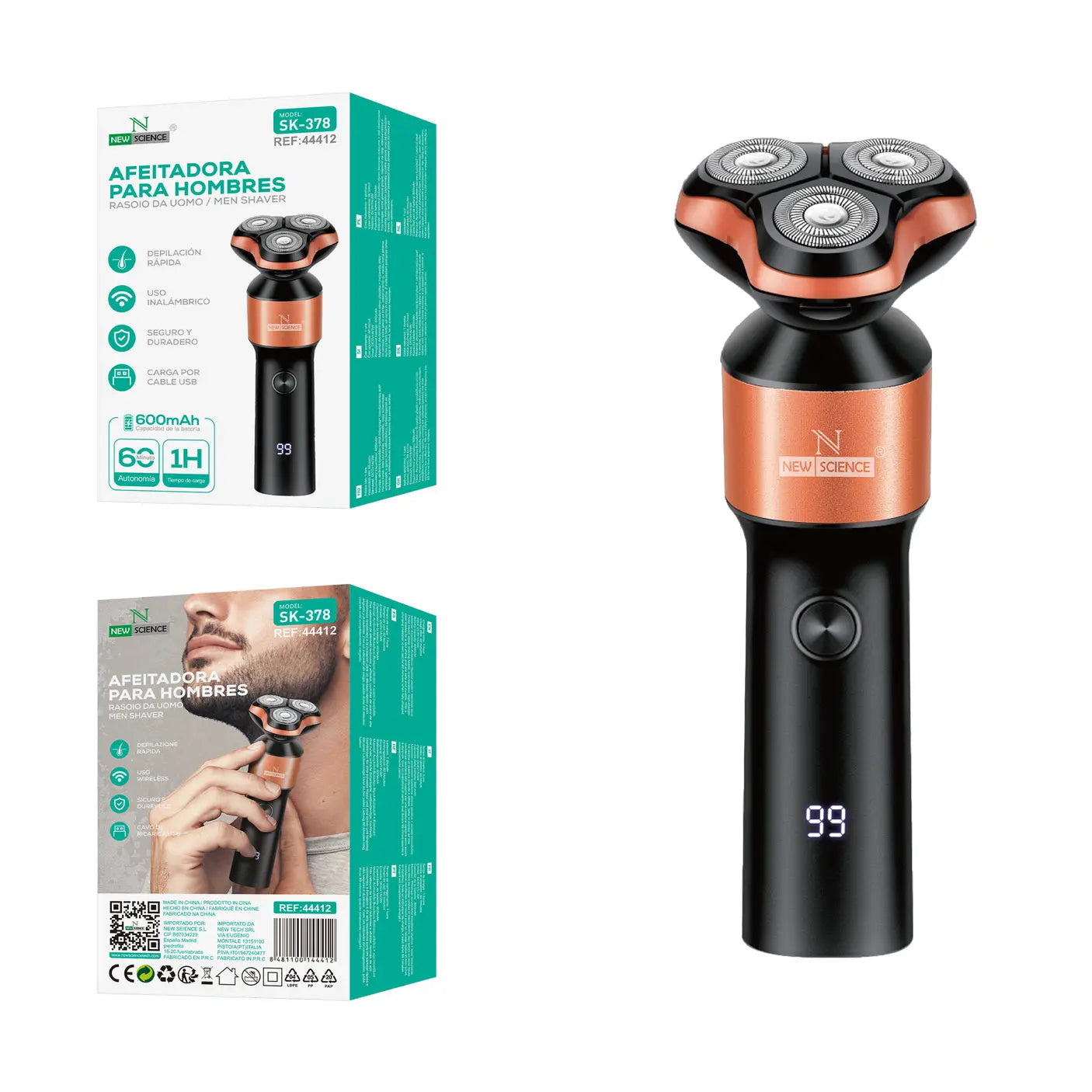 Muški rotirajući električni brijač – SK-378 - KIKY STORE