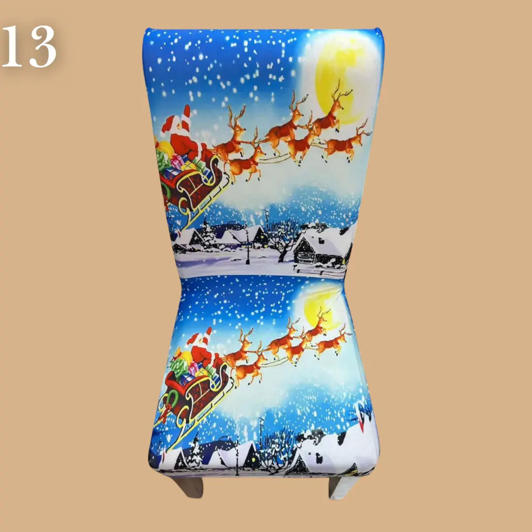 Božićne navlake za stolice set od 6 komada - KIKY STORE