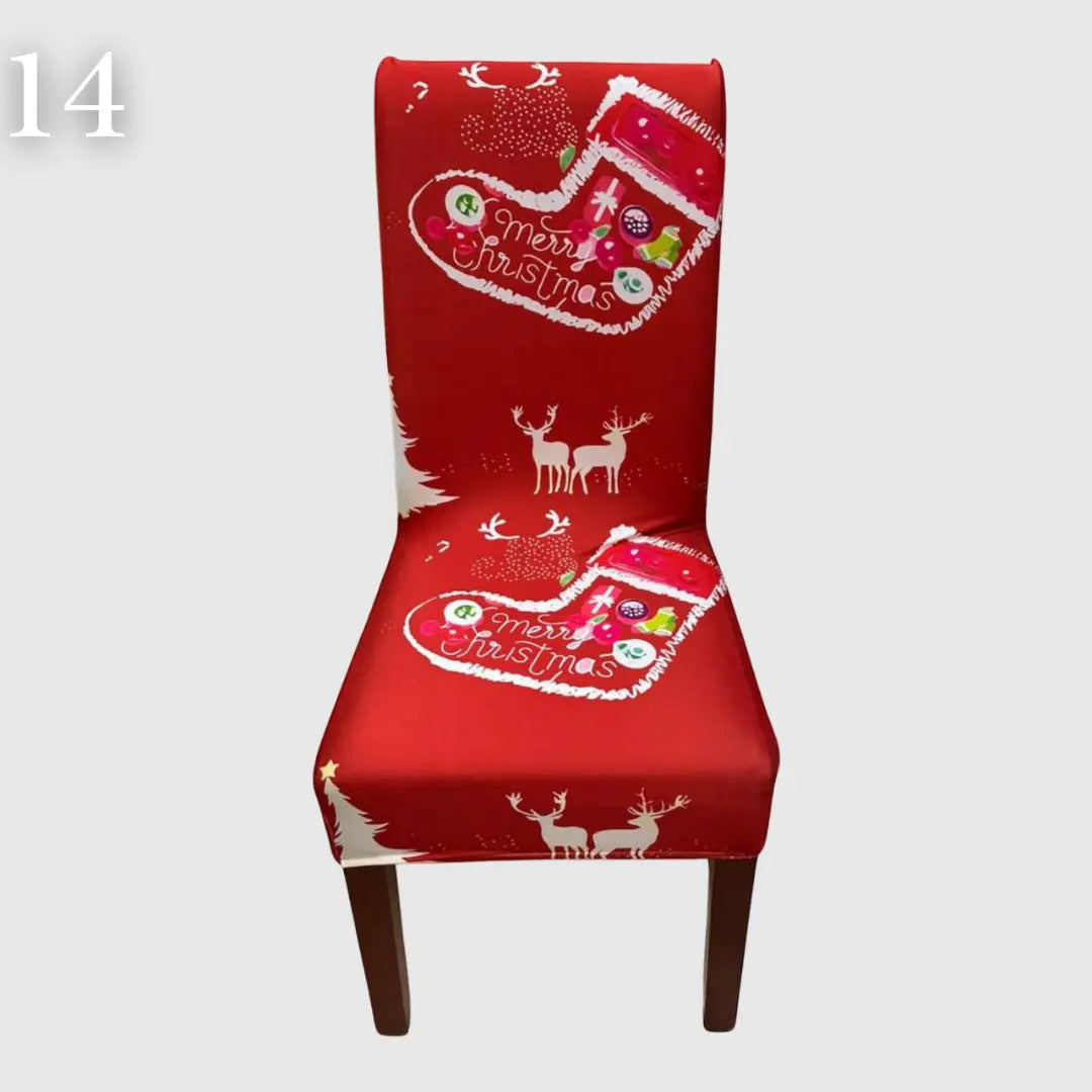 Božićne navlake za stolice set od 6 komada - KIKY STORE