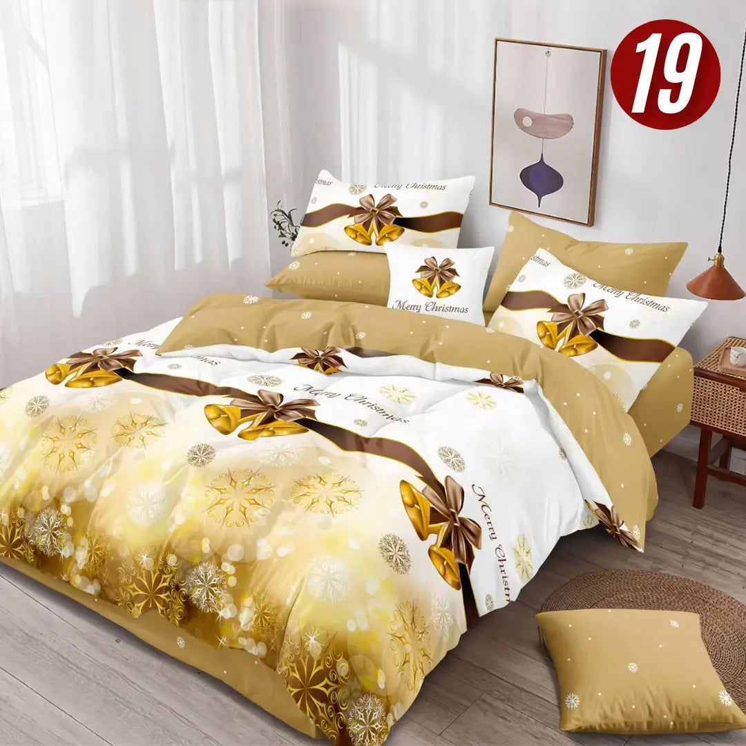 Božićni set posteljina za bračni krevet - 6 dijela KIKY STORE