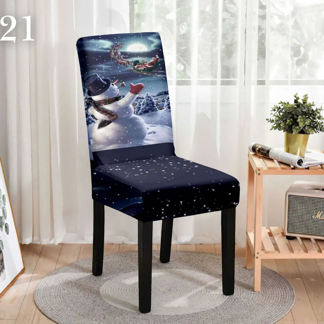 Božićne navlake za stolice set od 6 komada - KIKY STORE