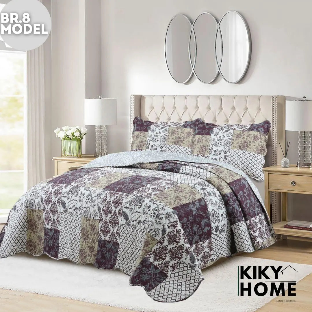 Elegantni prekrivač s uzorcima (Model 8) 220x240cm + 2 jastučnice GRATIS - KIKY STORE