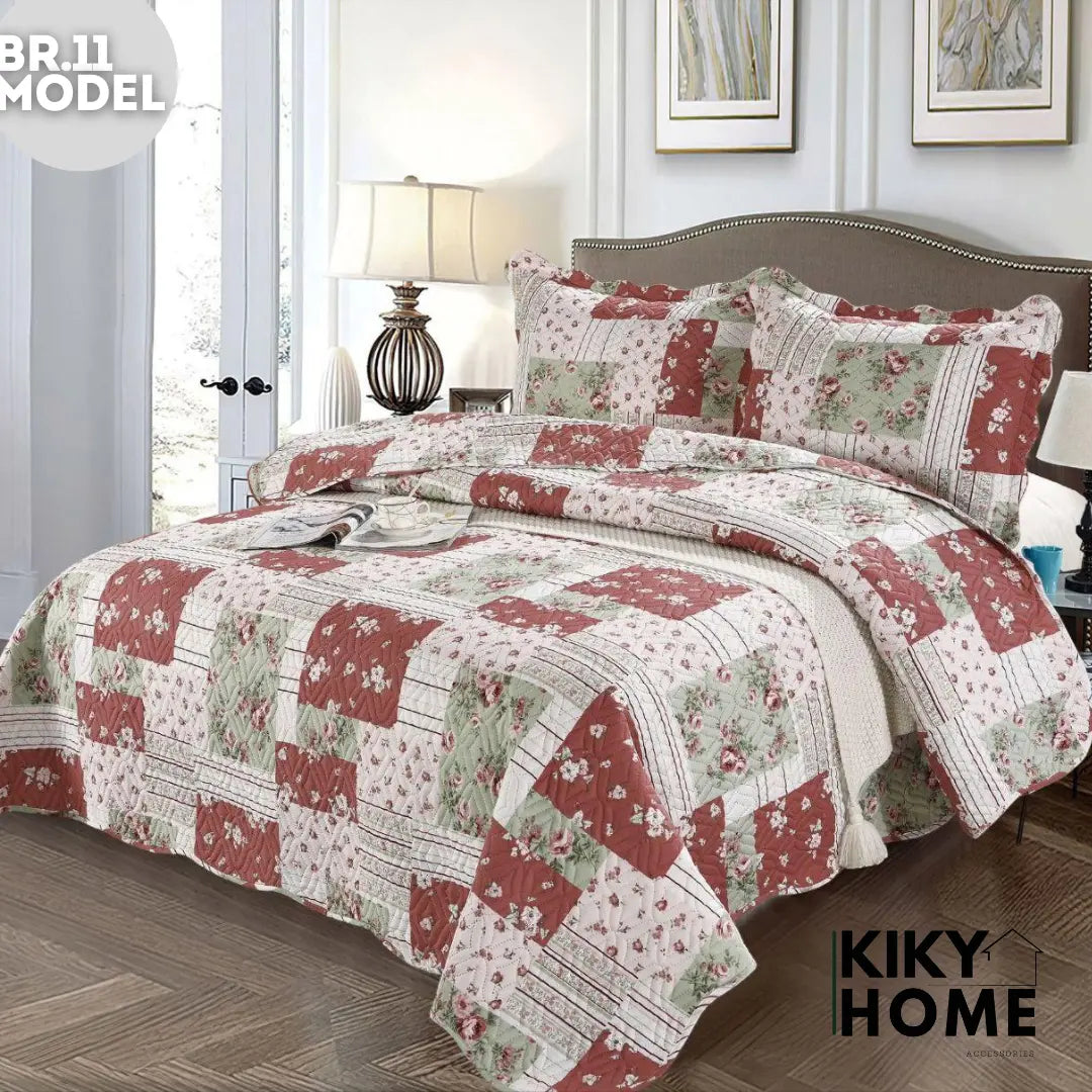 Elegantni prekrivač s uzorcima (Model 11) 220x240cm + 2 jastučnice GRATIS - KIKY STORE