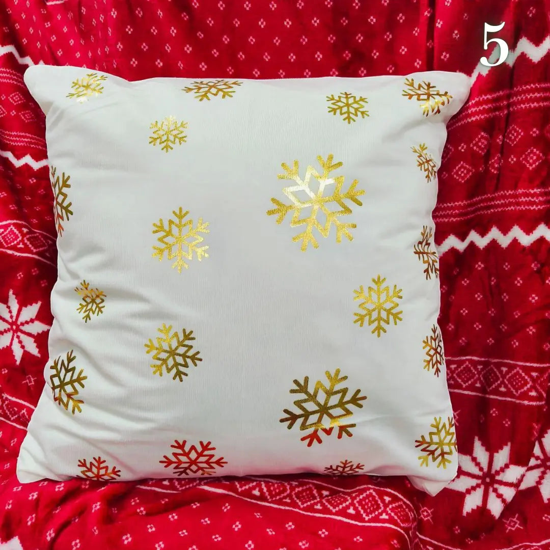 Božićne jastučnice 2 kom GOLD 45x45 cm - KIKY STORE