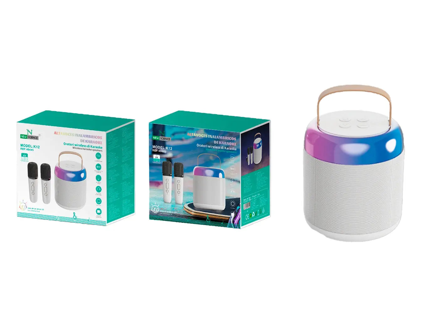 Karaoke ZVUČNIK IPX5 SA dva mikrofona - KIKY STORE