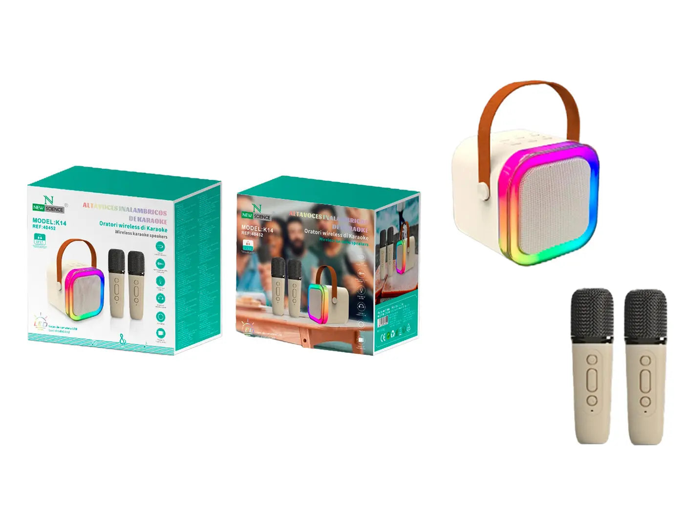 ZVUČNIK MICRO KARAOKE K14 BIJELA - KIKY STORE