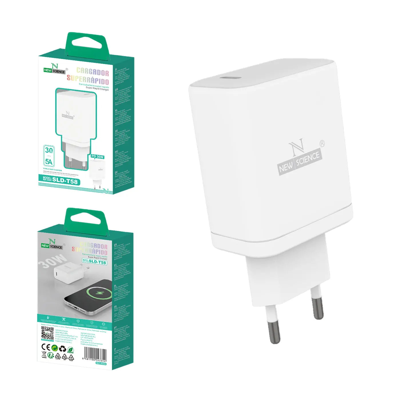 Brzi punjač USB-C 30W SLD-T58 - KIKY STORE