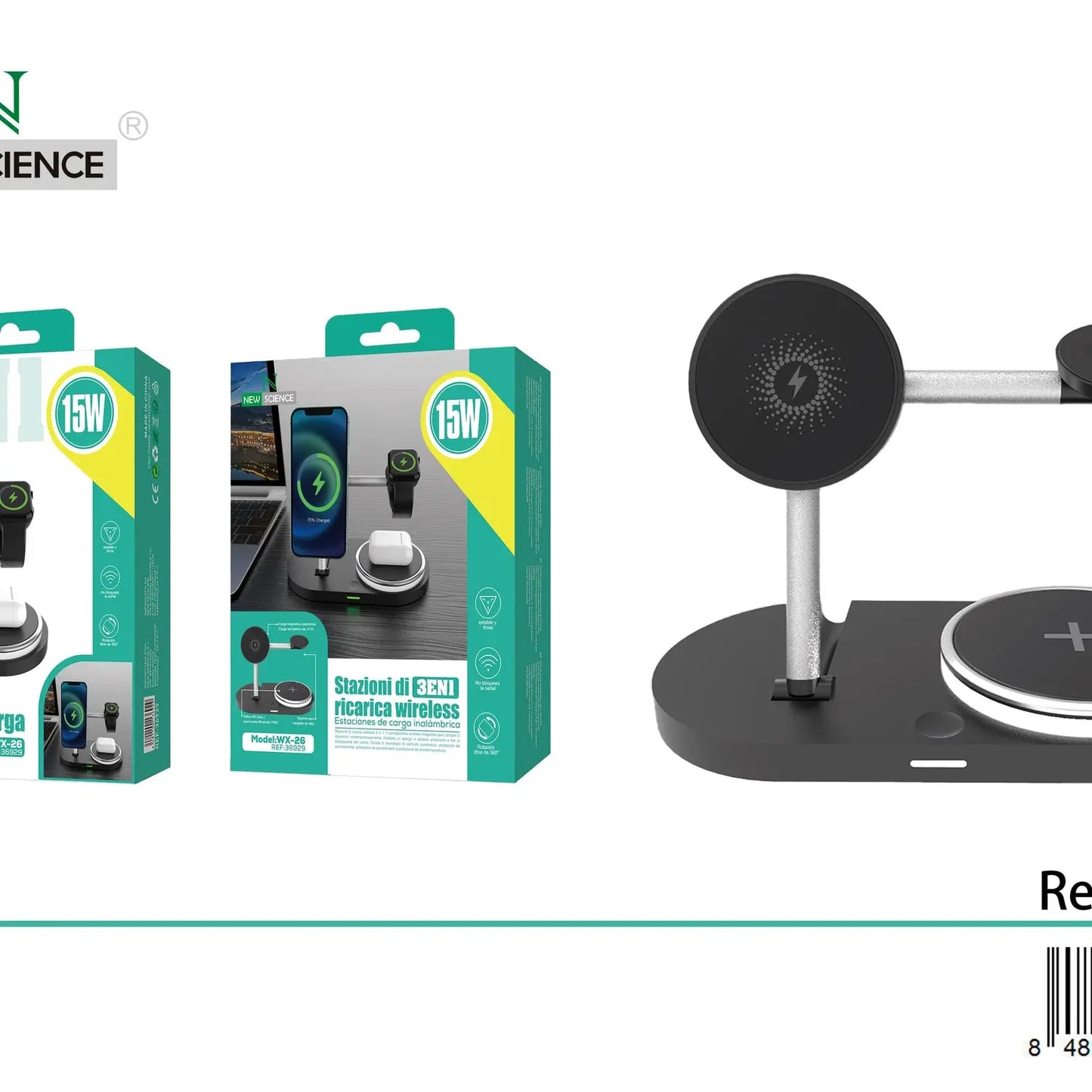 Baza za punjenje 3u1 WX-26 - KIKY STORE