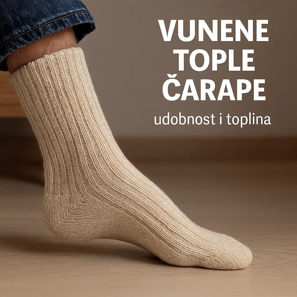 VUNENE ČARAPE 3 PARA KIKY STORE
