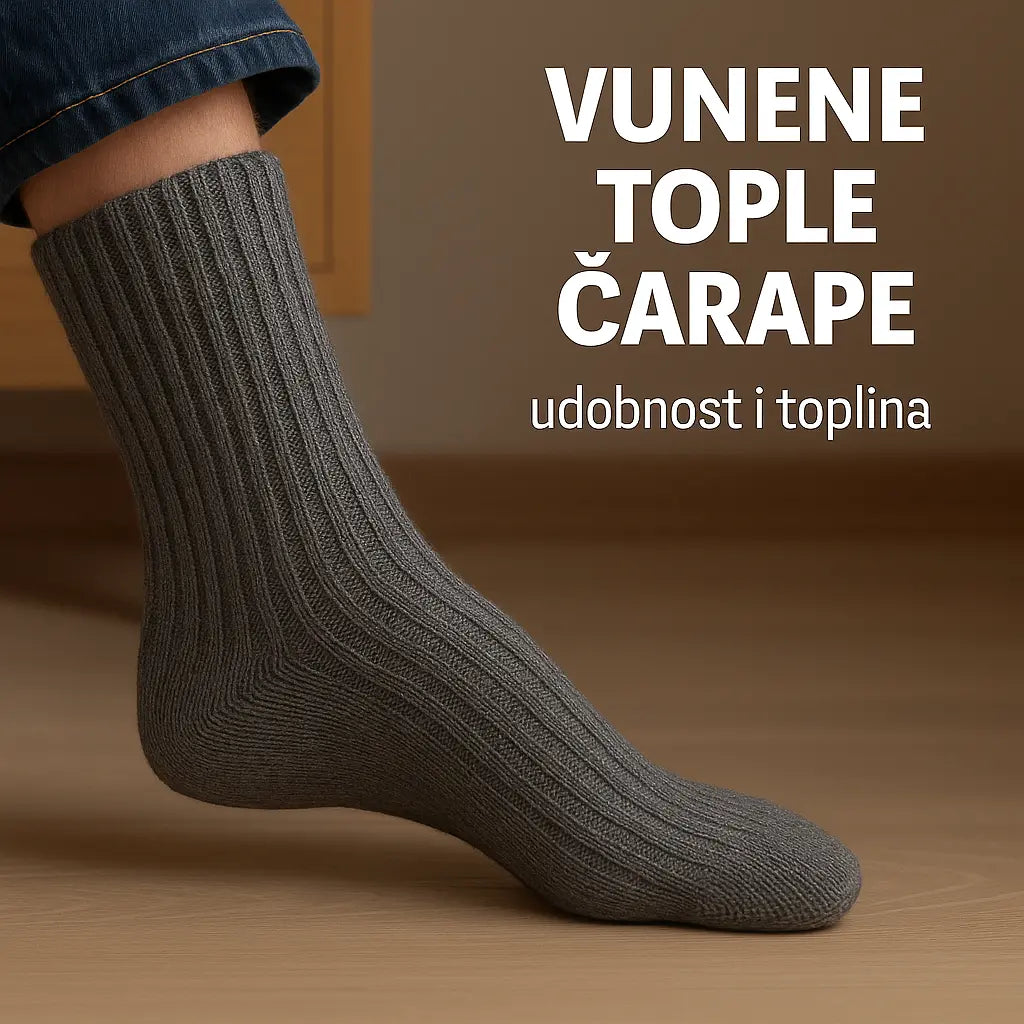 VUNENE ČARAPE 3 PARA KIKY STORE