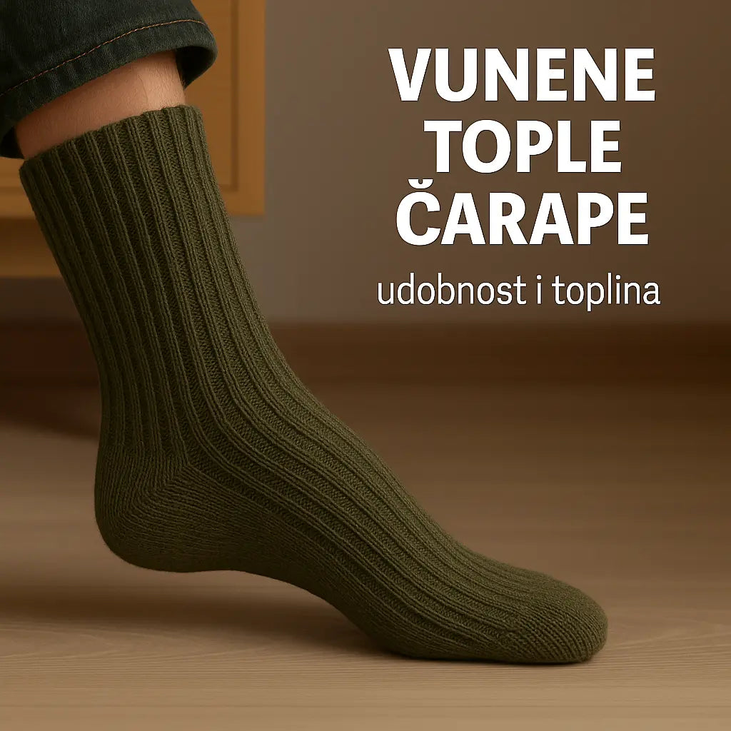 VUNENE ČARAPE 3 PARA KIKY STORE