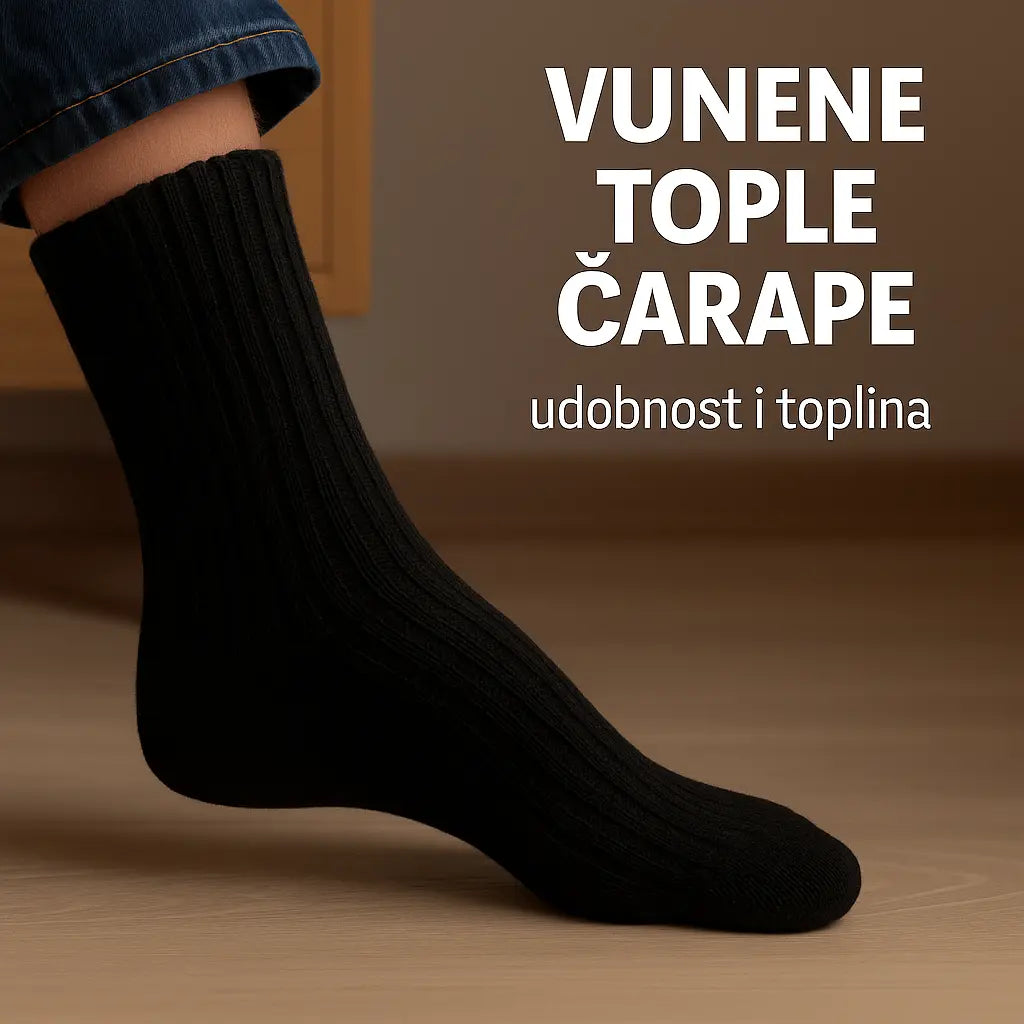 VUNENE ČARAPE 3 PARA KIKY STORE
