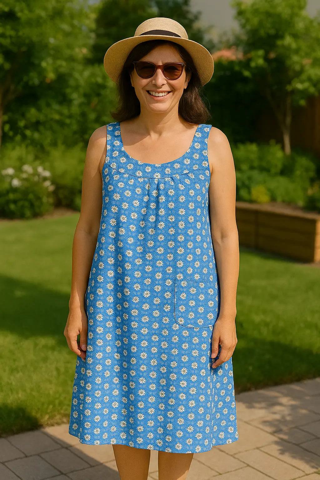 Flora classic haljina s uzorkom - KIKY STORE