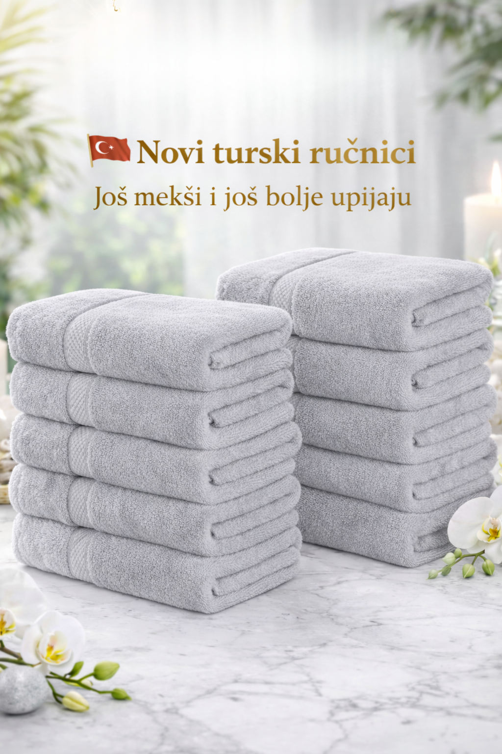 Bijeli turski ručnici – KIKY HOME KIKY STORE