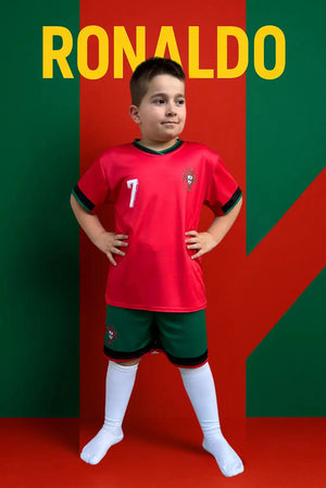 Dječji dres nogometni komplet Ronaldo-Portugal