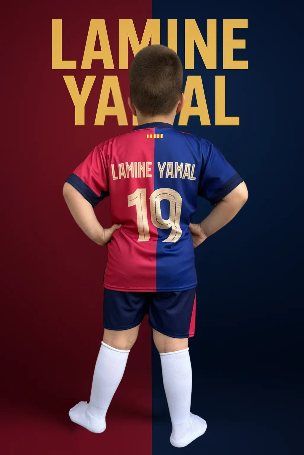 Dječji dres nogometni komplet Yamal barca KIKY STORE