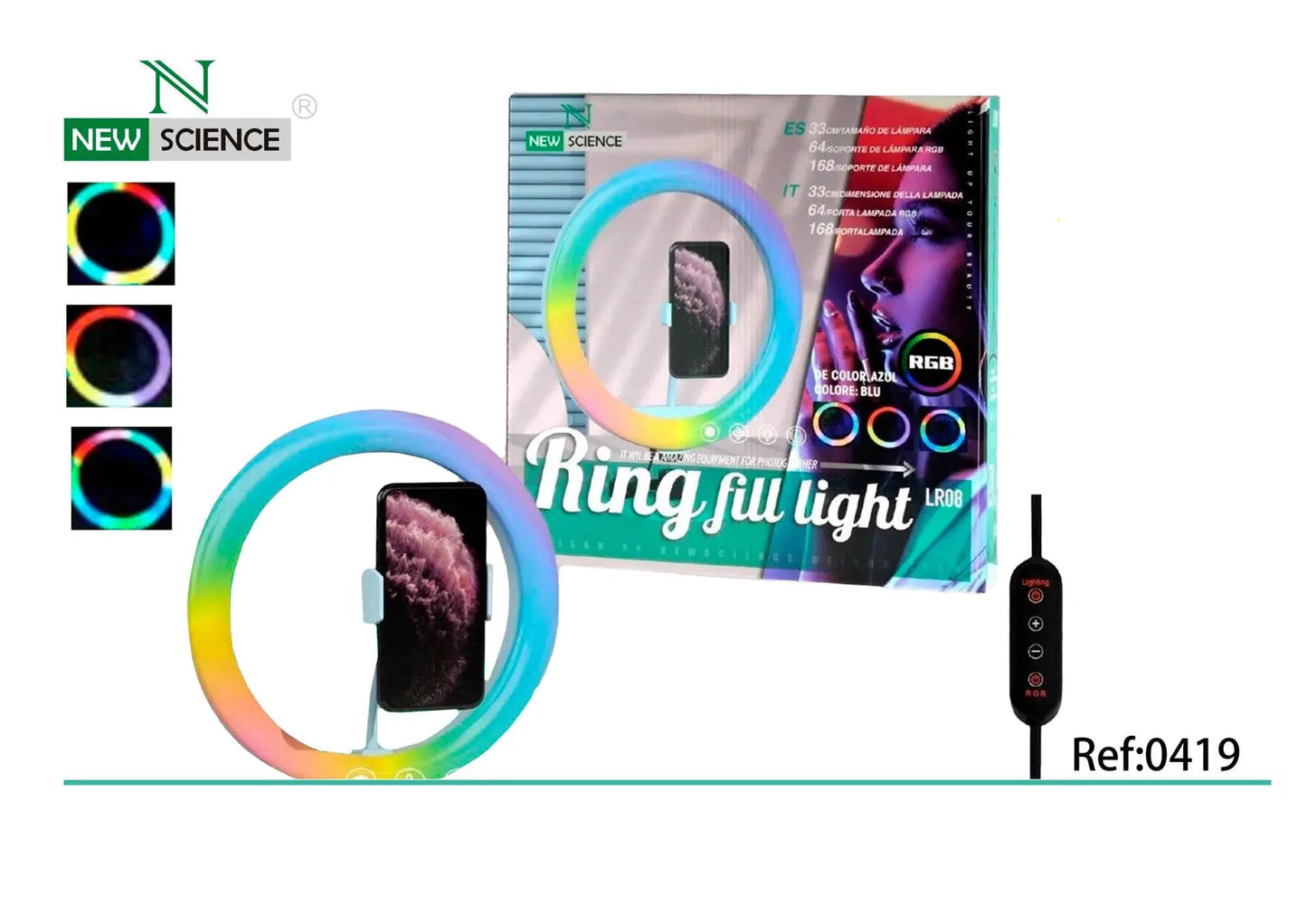 RGB RING 33CM RGB PLAVA - KIKY STORE