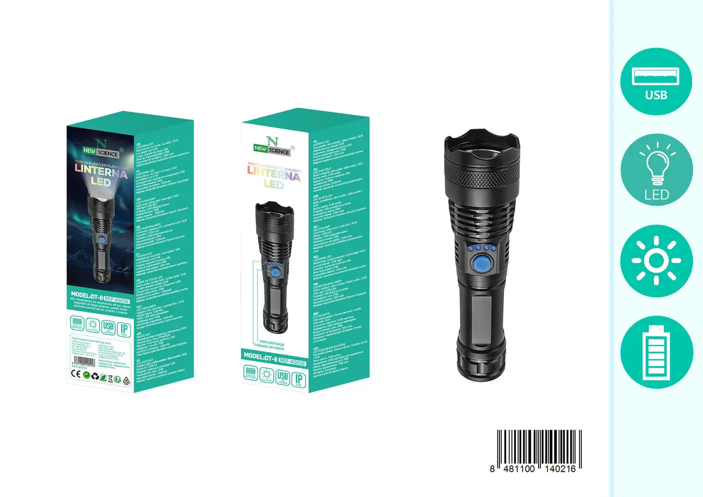 LED Solarna Svjetiljka DT-8 - KIKY STORE