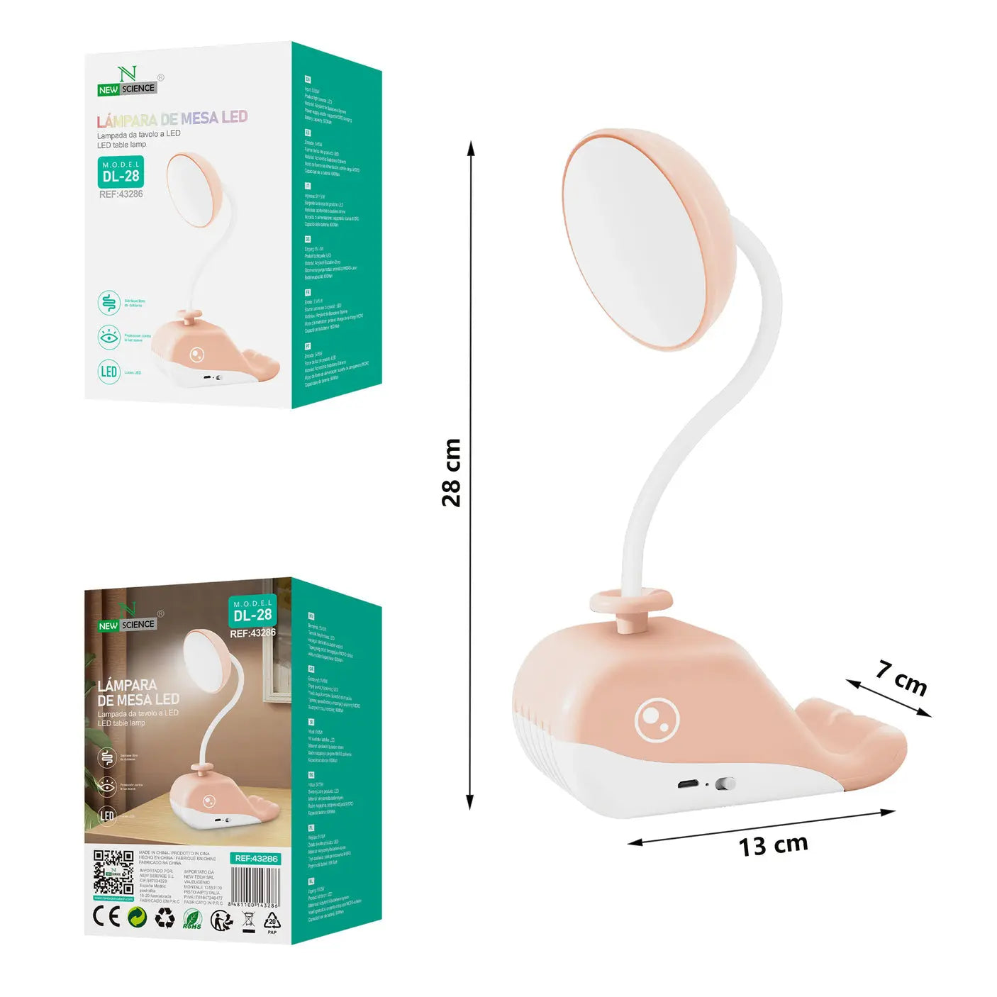 LED stolna lampa u obliku kita - KIKY STORE