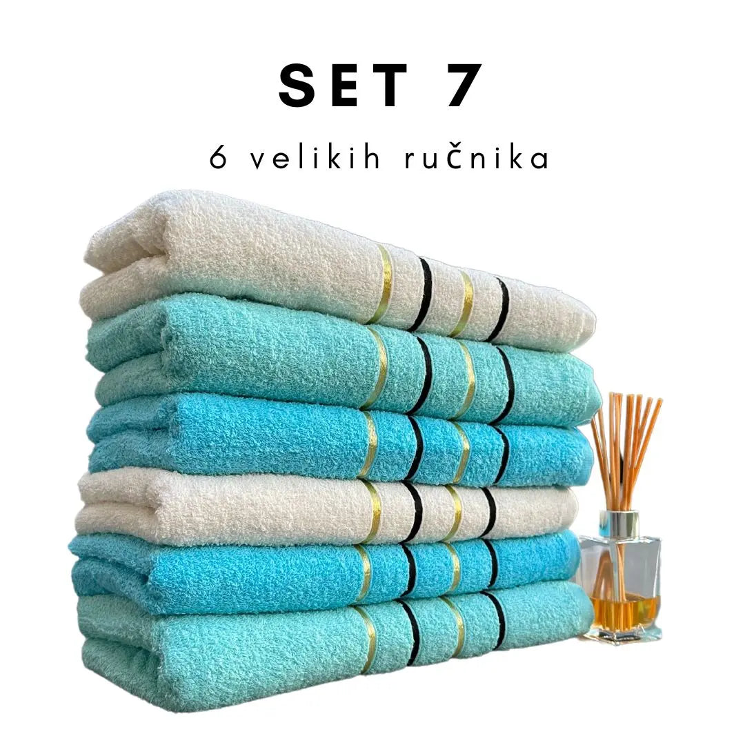 Veliki pamučni ručnici (140cmX70cm) 6kom - KIKY STORE