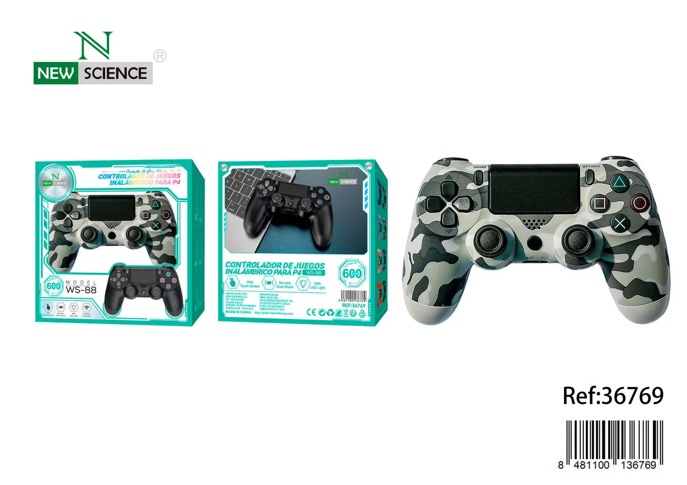 PS4 Kontroler WS-88- 6 boja - KIKY STORE