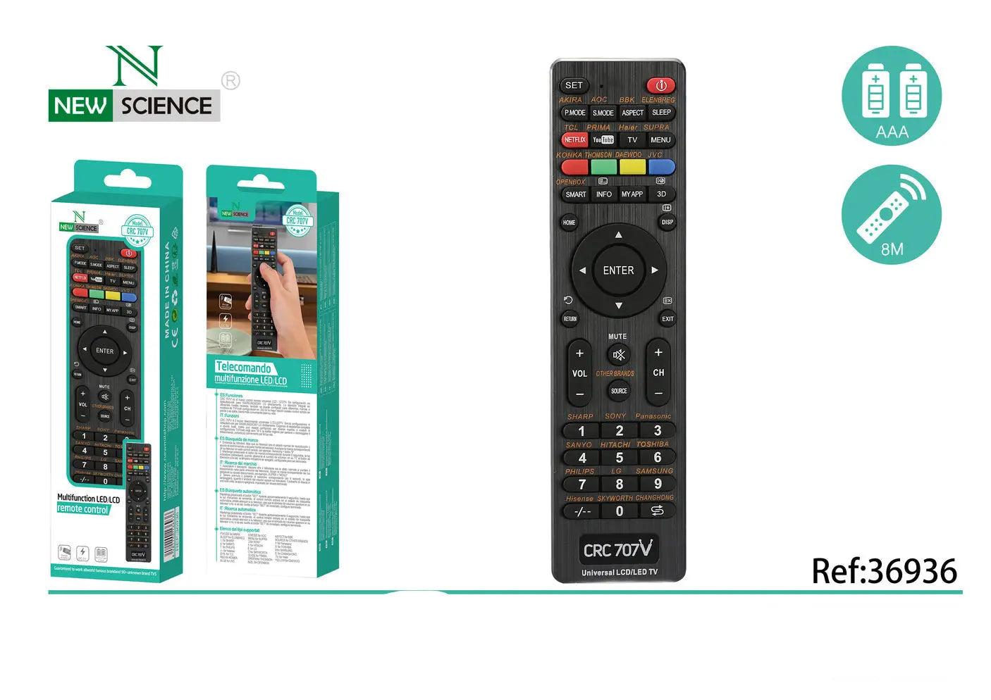 Multifunkcijski Daljinski CRC 707V - KIKY STORE