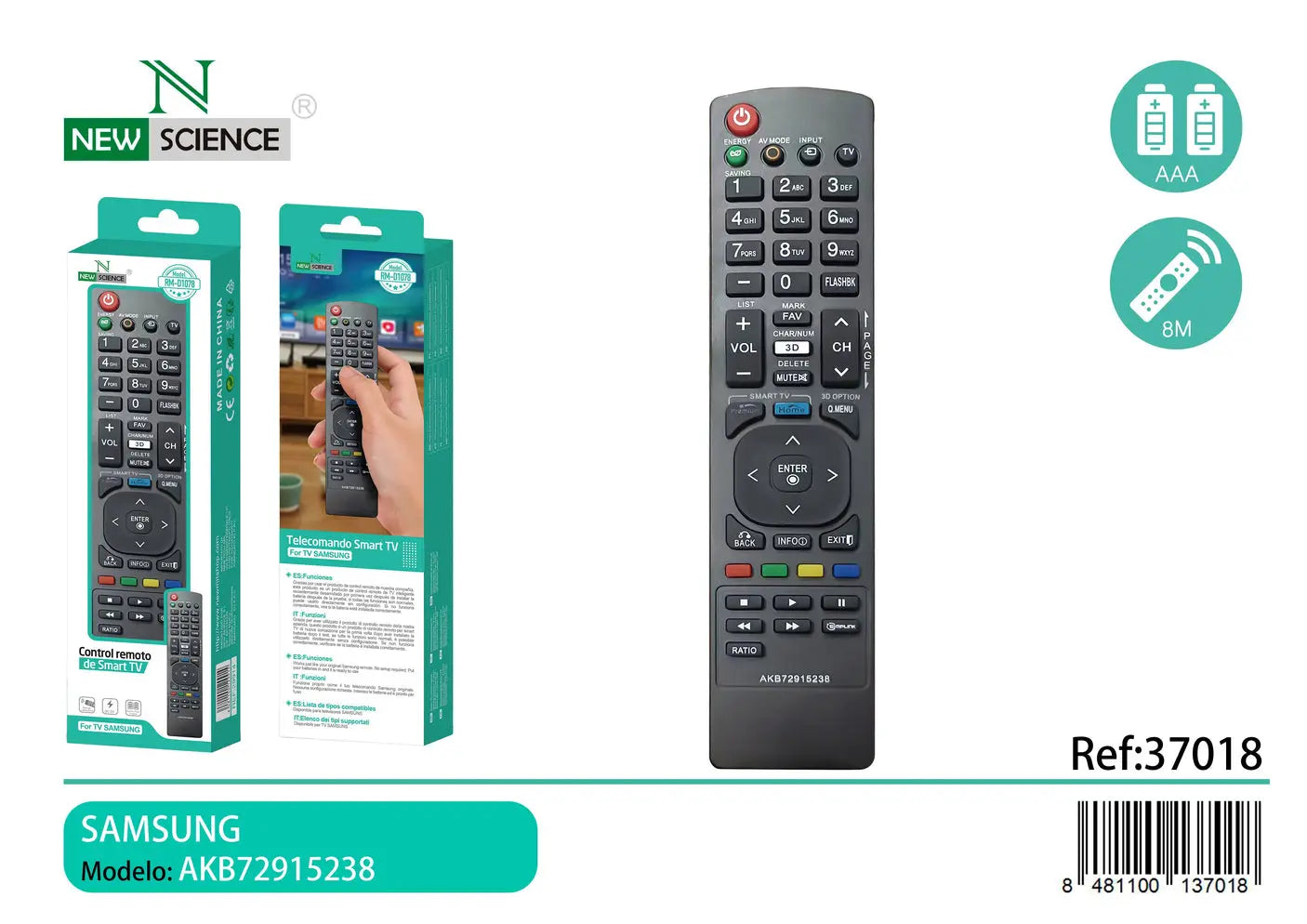 Zamjenski Samsung TV Daljinski Model AKB72915238 - KIKY STORE