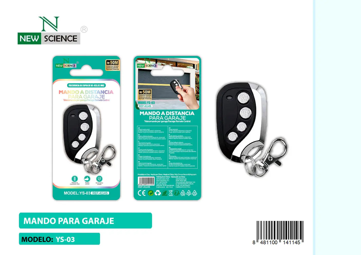 Daljinski upravljač za garažu YS-03 - KIKY STORE