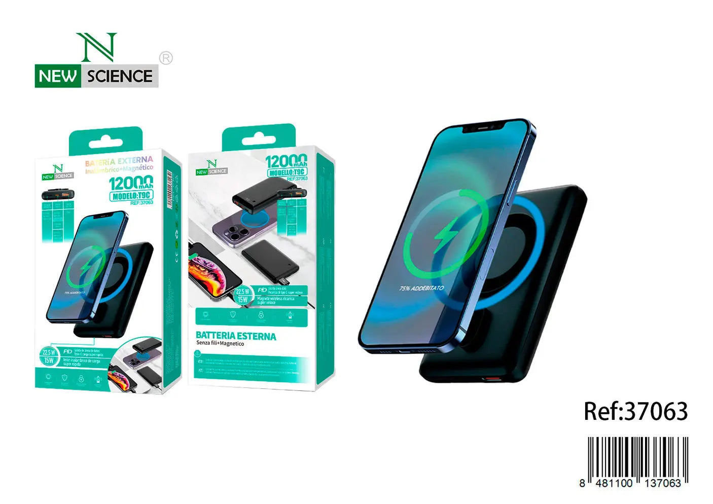 Magsafe Power Bank 12.000mAh T9C - KIKY STORE