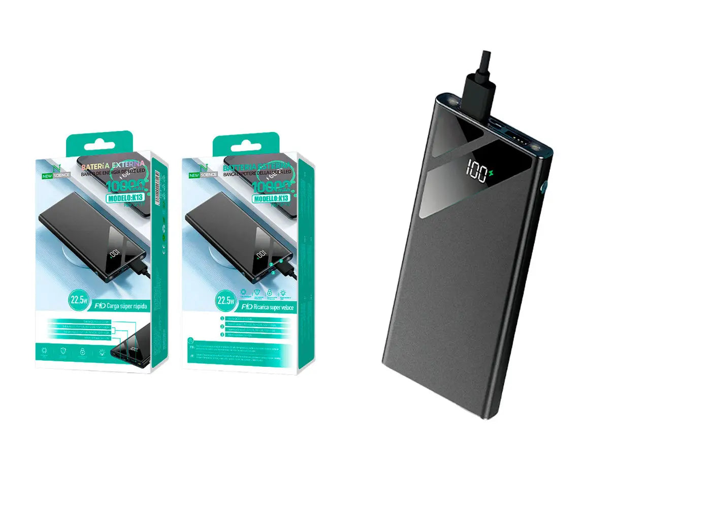 Power Bank K13 - 10000mAh - KIKY STORE