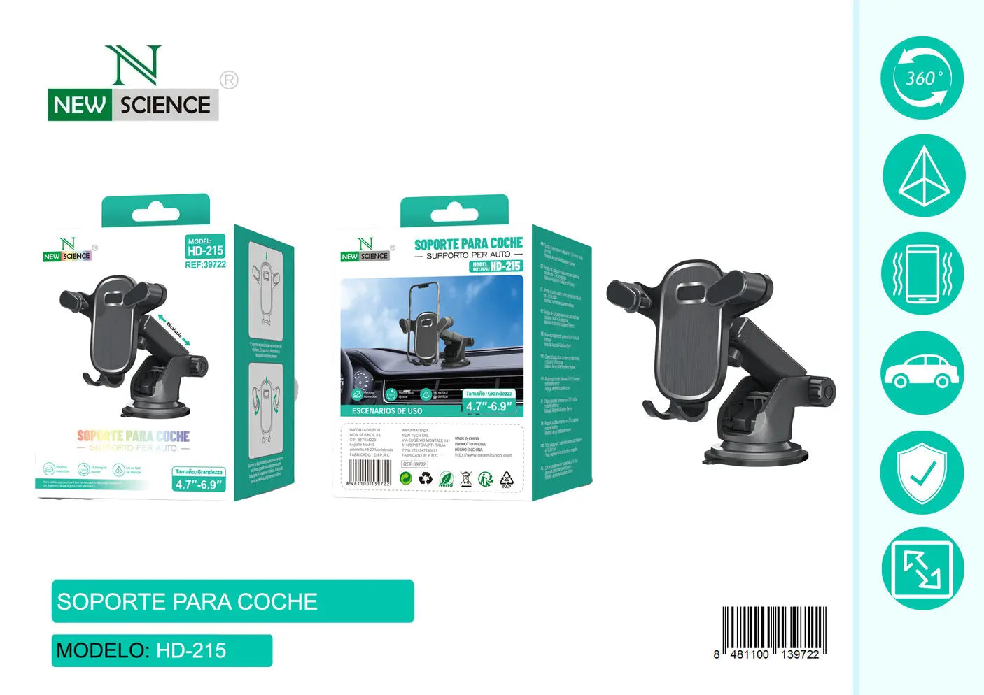 Držač za auto - HD-215 - KIKY STORE