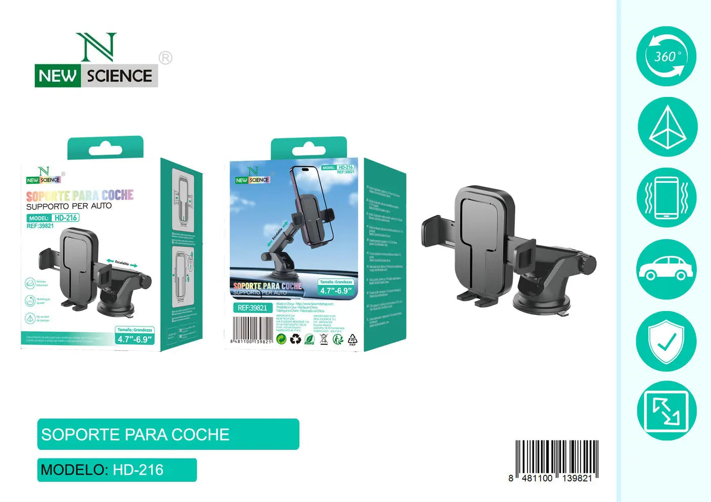 Držač za auto - HD-216 - KIKY STORE
