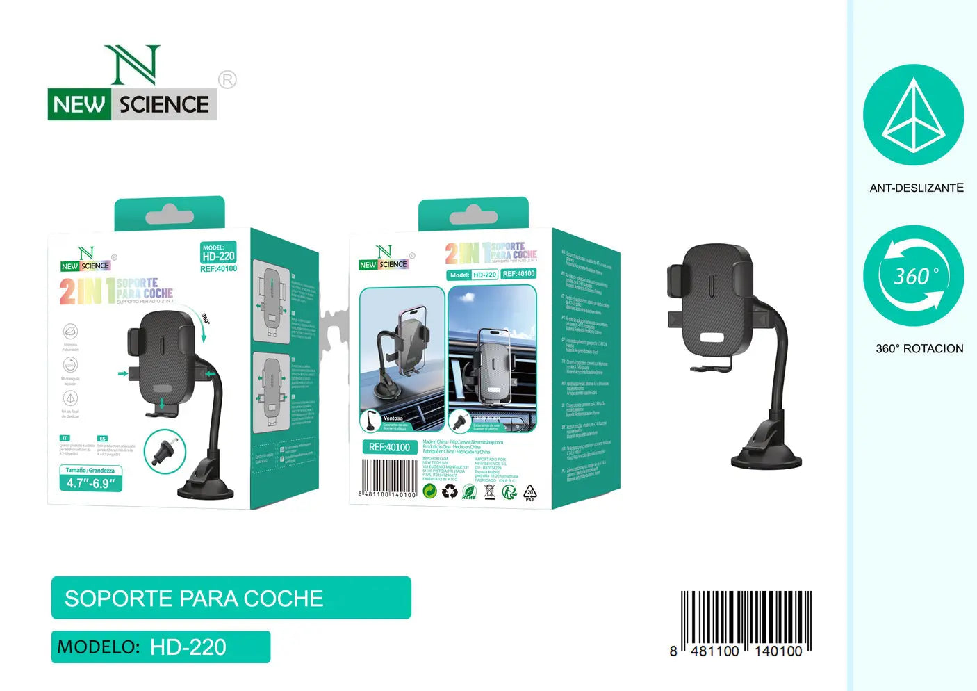 Auto Držač za mobitel HD-220 - KIKY STORE