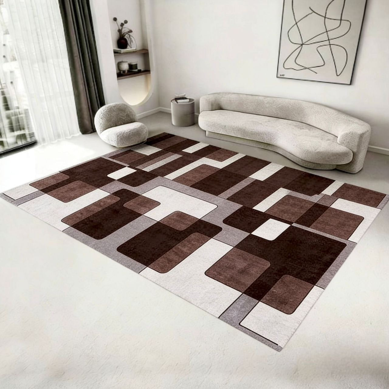 Moderni tanji tepih Soft line model 28 - Kiky store